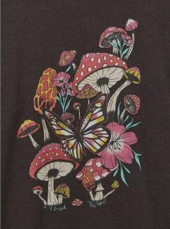 Null Mushroom Classic Fit Super Soft Fleece Long Sleeve Drop Shoulder Sweatshirt -Cheap Torrid Shop 19553964 00138 av3