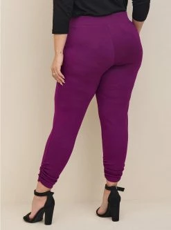 TORRID Crop Pull On Skinny Studio Cupro High Rise Side Cinch Pant (Short) -Cheap Torrid Shop 19554275 06555 av2