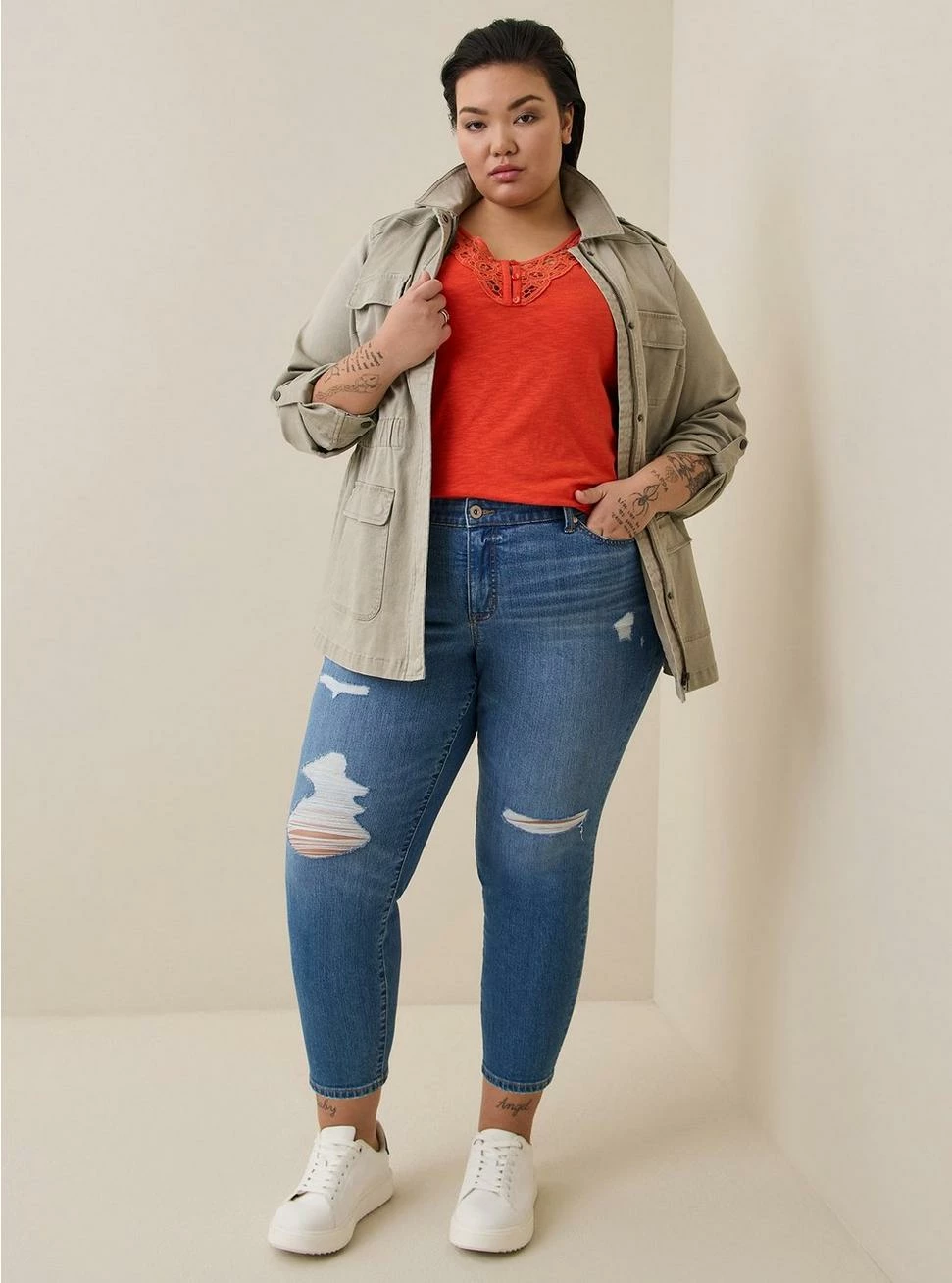 TORRID Perfect Skinny Ankle Vintage Stretch Mid-Rise Jean (Regular) 5 TORRID Perfect Skinny Ankle Vintage Stretch Mid-Rise Jean (Regular) - Image 3