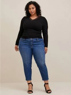 TORRID Perfect Skinny Ankle Vintage Stretch Mid-Rise Jean (Short)