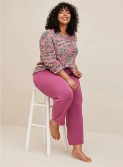 TORRID Spacedye Pullover Drop Shoulder Crop Sweater