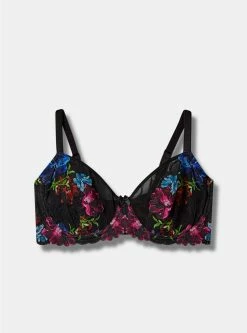 TORRID Balconette Unlined Photo Floral Lace Straight Back Bra -Cheap Torrid Shop 19636250 10219 flat
