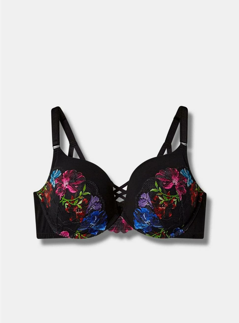 TORRID XO Plunge Push Up Photo Floral Lace 360° Back Smoothing™ Bra 6 TORRID XO Plunge Push Up Photo Floral Lace 360° Back Smoothing™ Bra - Image 4