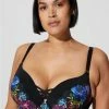 TORRID XO Plunge Push Up Photo Floral Lace 360° Back Smoothing™ Bra -Cheap Torrid Shop 19652504 10219 hi