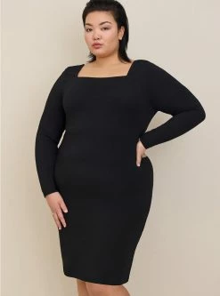 TORRID Mini Foxy Square Neck Bodycon Dress