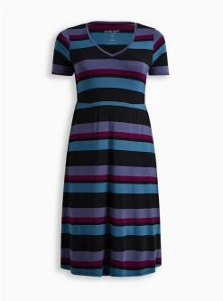 TORRID Midi Super Soft Slit Dress -Cheap Torrid Shop 19654800 09629 flat