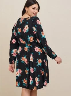 TORRID Mini Stretch Challis Aline Dress 8 TORRID Mini Stretch Challis Aline Dress -Cheap Torrid Shop 19654864 05396 av2