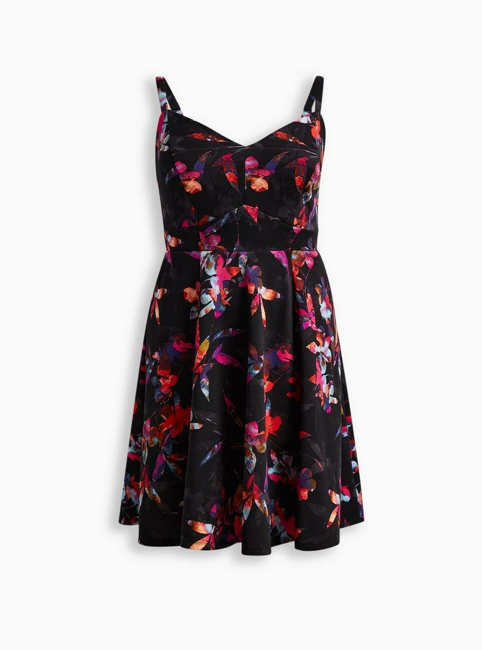 TORRID Mini Scuba Lace-Up Fit And Flare Dress 7 TORRID Mini Scuba Lace-Up Fit And Flare Dress - Image 5