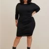 TORRID Mini Studio Knit Shirred Dress -Cheap Torrid Shop 19655008 00684 hi