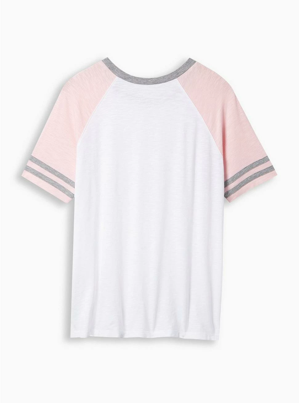 TORRID Classic Fit Super Soft Slub Crew Neck Varsity Raglan Tee 5 TORRID Classic Fit Super Soft Slub Crew Neck Varsity Raglan Tee - Image 3