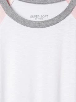 TORRID Classic Fit Super Soft Slub Crew Neck Varsity Raglan Tee 9 TORRID Classic Fit Super Soft Slub Crew Neck Varsity Raglan Tee -Cheap Torrid Shop 19659547 00013 av3