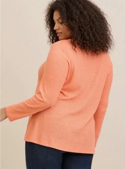 TORRID Waffle Crochet Yoke Top -Cheap Torrid Shop 19661968 00002 av2