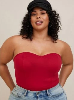 TORRID Ponte Sweetheart Tube Top