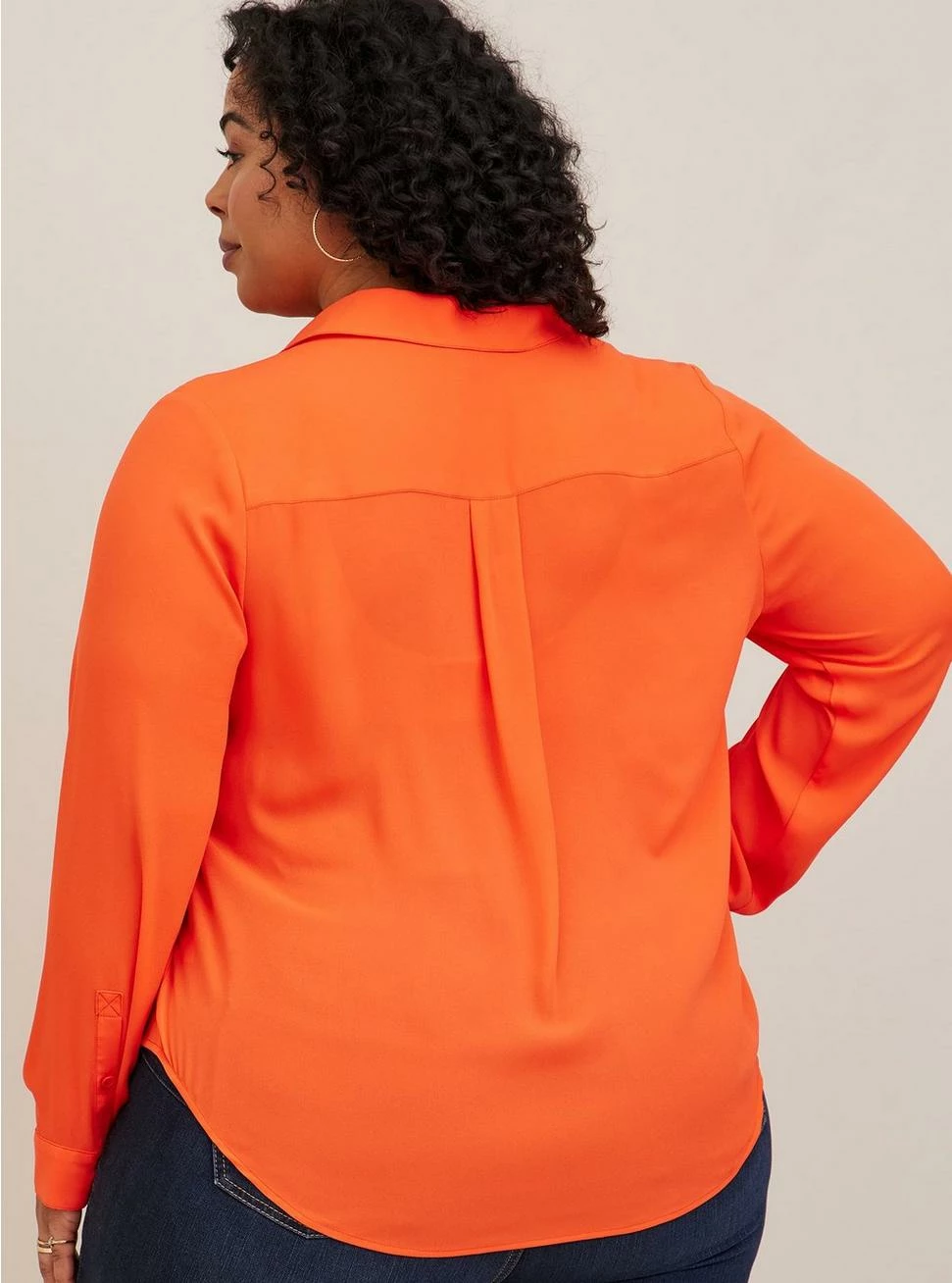 TORRID Lizzie Georgette Button-Up Long Sleeve Shirt 5 TORRID Lizzie Georgette Button-Up Long Sleeve Shirt - Image 3