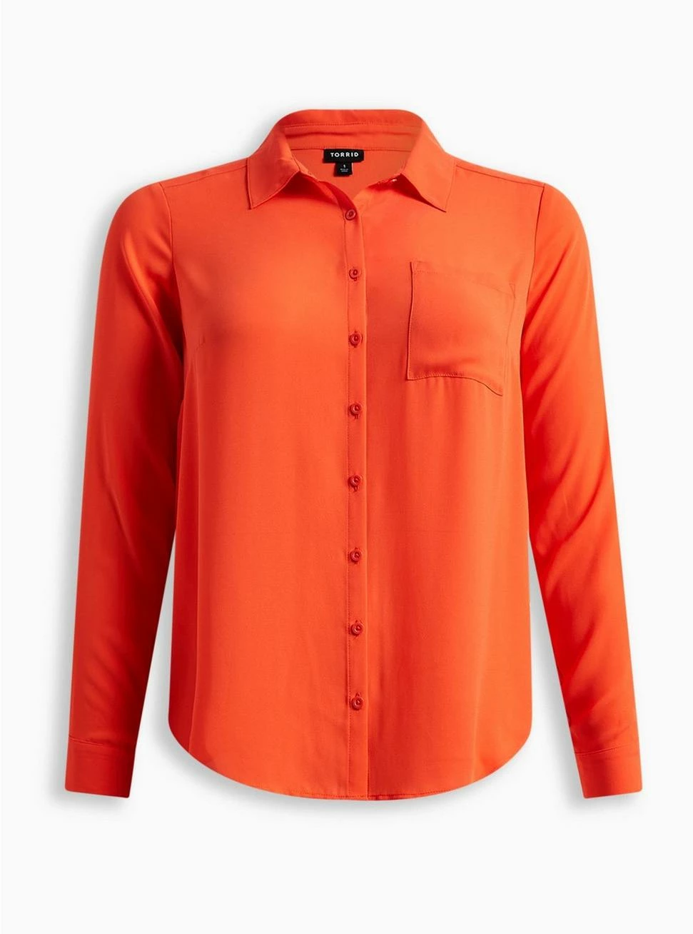 TORRID Lizzie Georgette Button-Up Long Sleeve Shirt 6 TORRID Lizzie Georgette Button-Up Long Sleeve Shirt - Image 4