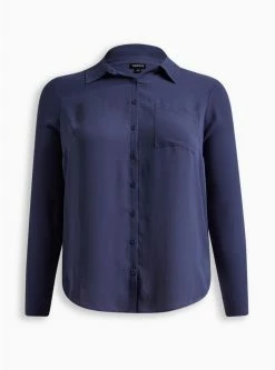 TORRID Lizzie Georgette Button-Up Long Sleeve Shirt 11 TORRID Lizzie Georgette Button-Up Long Sleeve Shirt -Cheap Torrid Shop 19665486 10189 flat