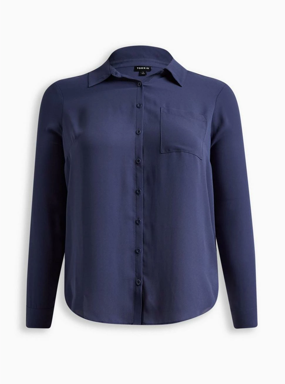 TORRID Lizzie Georgette Button-Up Long Sleeve Shirt 7 TORRID Lizzie Georgette Button-Up Long Sleeve Shirt - Image 5