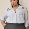 TORRID Lizzie Rayon Twill Embroidered Button Up Long Sleeve Shirt 1 TORRID Lizzie Rayon Twill Embroidered Button Up Long Sleeve Shirt -Cheap Torrid Shop 19665513 09630 hi