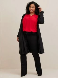 TORRID Harper Georgette Pullover Long Sleeve Blouse -Cheap Torrid Shop 19665582 06715 av1