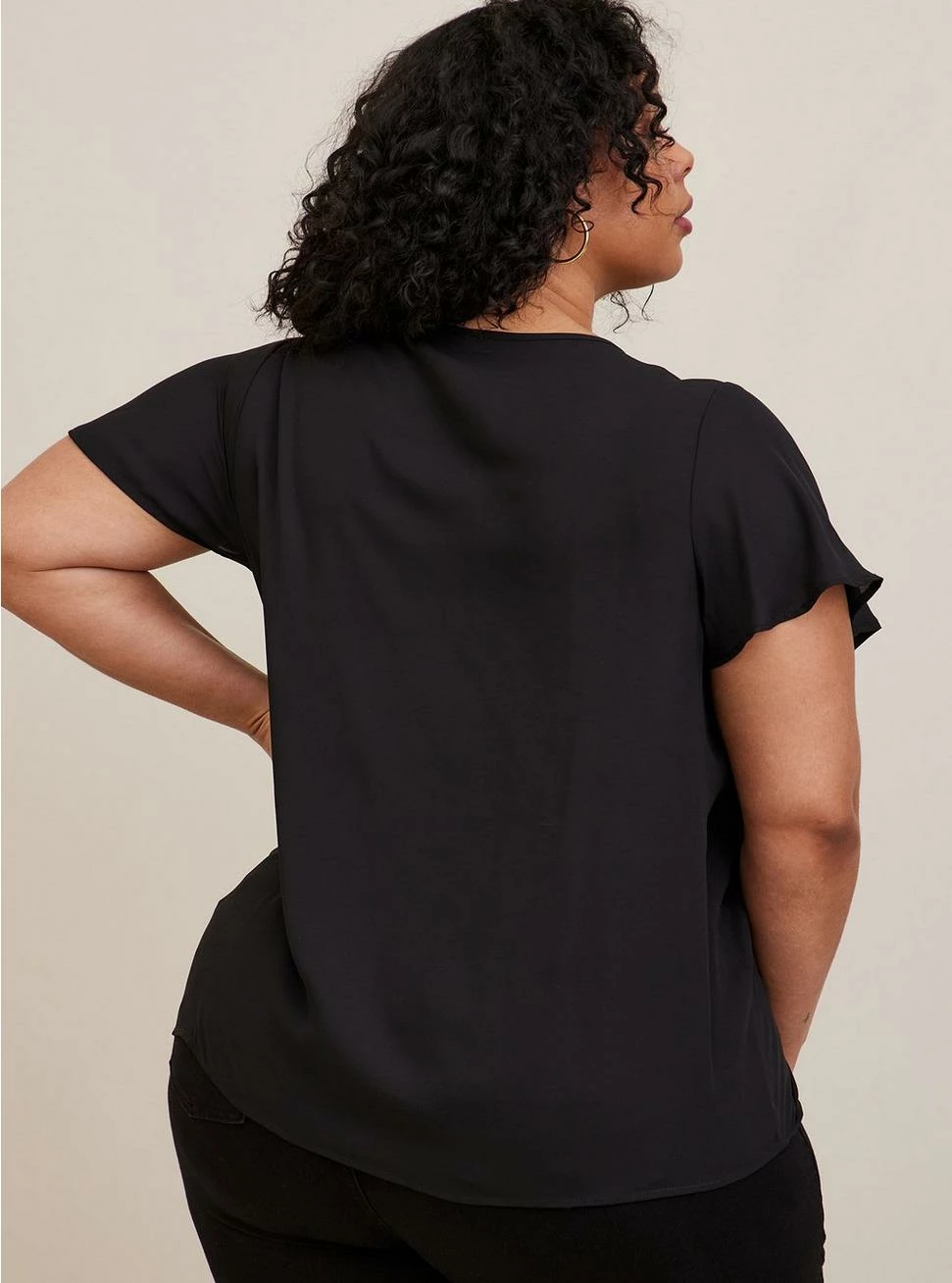 TORRID Georgette Cowl Neck Short Sleeve Blouse 5 TORRID Georgette Cowl Neck Short Sleeve Blouse - Image 3