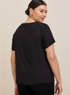 TORRID Abbey Soft Stretch Challis Top -Cheap Torrid Shop 19665632 00684 av2