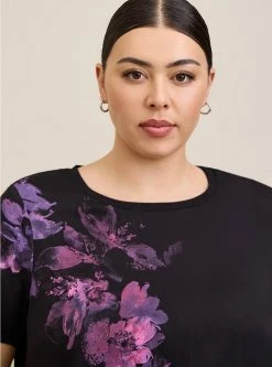 TORRID Abbey Soft Stretch Challis Top -Cheap Torrid Shop 19665632 00684 av3