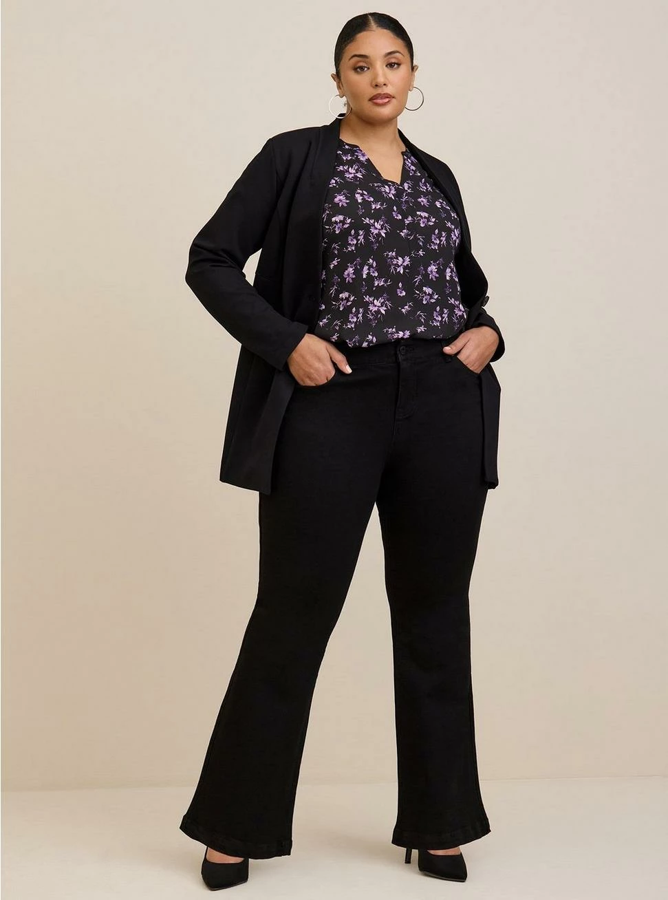 TORRID Harper Georgette Ruched Short Sleeve Blouse 4 TORRID Harper Georgette Ruched Short Sleeve Blouse - Image 2