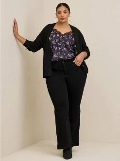 TORRID Satin Lace Trim Cami -Cheap Torrid Shop 19665728 00121 av3