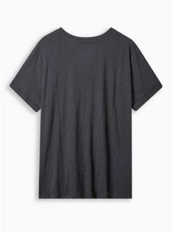 Null Floral Watercolor Classic Fit Heritage Slub Crew Neck Roll Sleeve Tee -Cheap Torrid Shop 19672423 01903 av2