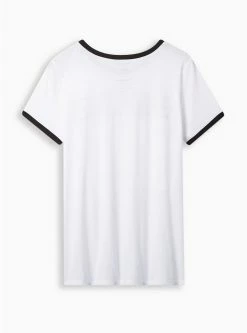 Null Floral Classic Fit Crew Neck Ringer Tee 8 Null Floral Classic Fit Crew Neck Ringer Tee -Cheap Torrid Shop 19672480 05590 av2