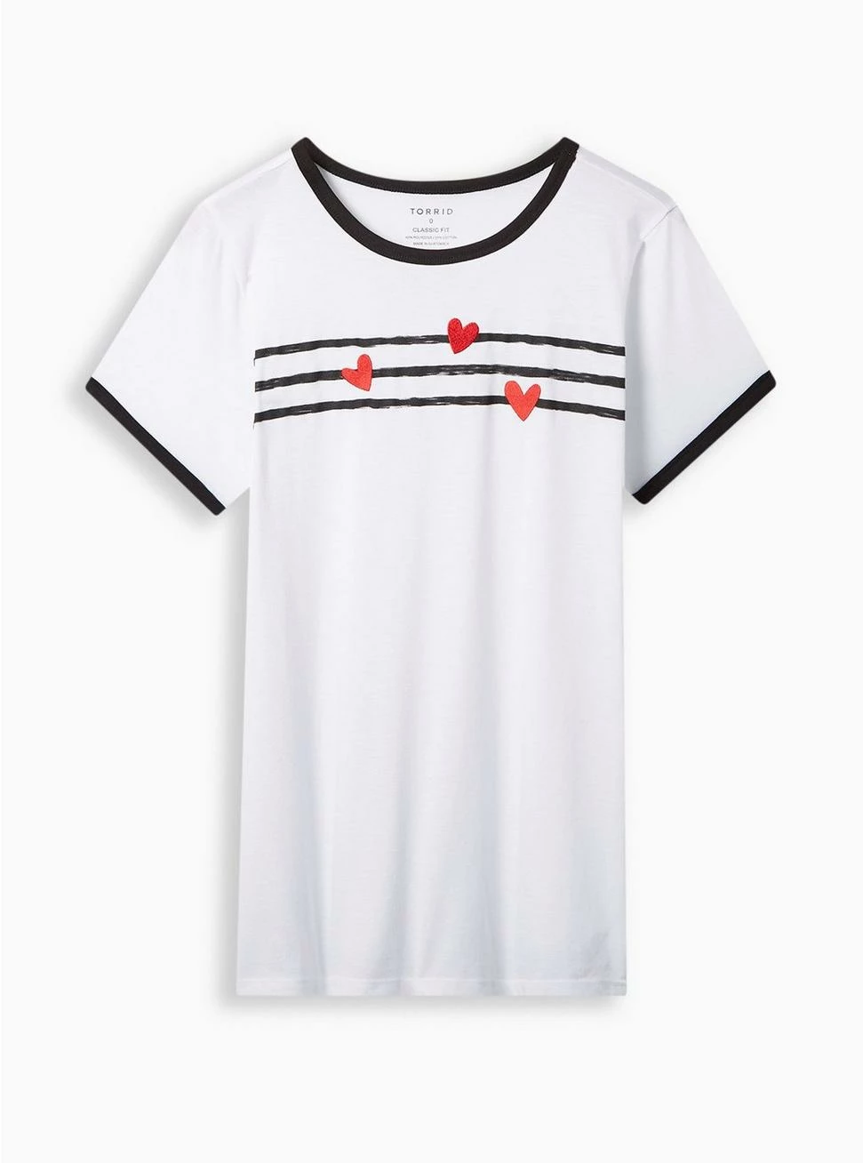 Null Floral Classic Fit Crew Neck Ringer Tee 3 Null Floral Classic Fit Crew Neck Ringer Tee