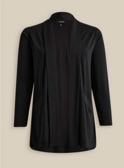 TORRID Crepe Open Front Cardigan -Cheap Torrid Shop 19673743 00684 flat