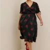 TORRID Midi Brushed Charmeuse Wrap Dress -Cheap Torrid Shop 19688122 09852 hi
