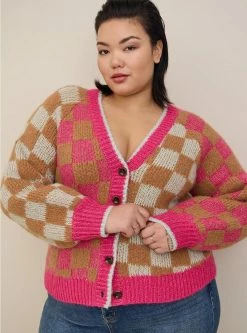 TORRID Chunky Cardigan V-Neck Button Front Sweater