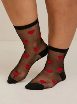 TORRID Heart Crew Sock