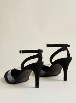 TORRID Pointed Toe Pump With Clear Trim (WW) -Cheap Torrid Shop 19739725 00133 av2