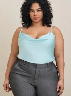 TORRID Satin Cowl Neck Cami