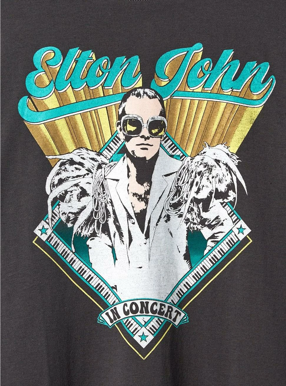 TORRID Elton John Classic Fit Cotton Crew Tee 6 TORRID Elton John Classic Fit Cotton Crew Tee - Image 4