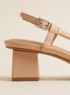 TORRID Strappy Square Heel Sandal (WW) -Cheap Torrid Shop 40040009 02224 av4