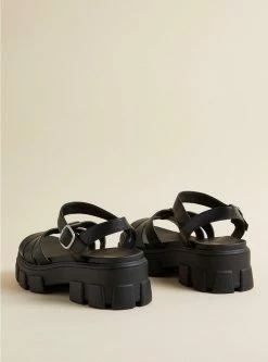 TORRID Lug Fisherman Block Heel Sandal (WW) -Cheap Torrid Shop 40040010 00133 av2