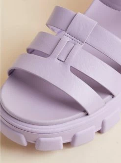 TORRID Lug Fisherman Block Heel Sandal (WW) -Cheap Torrid Shop 40040010 00827 av3