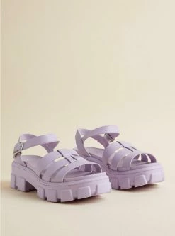 TORRID Lug Fisherman Block Heel Sandal (WW)