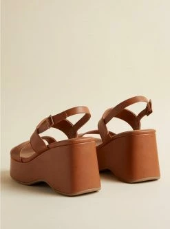 TORRID Double Band Platform Wedge (WW) 9 TORRID Double Band Platform Wedge (WW) -Cheap Torrid Shop 40040012 06469 av2