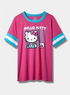 TORRID Hello Kitty Classic Fit Crew Neck Ringer Tee