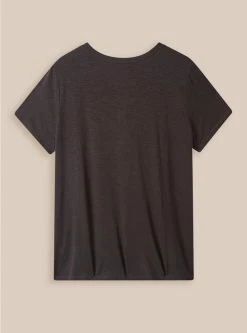 Null Flame Skull Vintage Crew Neck Embroidery Tee -Cheap Torrid Shop 40050000 00684 av2