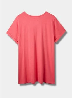 TORRID Sublime Relax Fit Cotton Distressed Tunic Tee -Cheap Torrid Shop 40050082 00004 av2