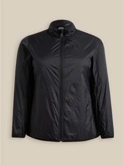 HAPPYCAMPER Happy Camper Nylon Woven Lightweight Active Jacket -Cheap Torrid Shop 40050333 00684 flat