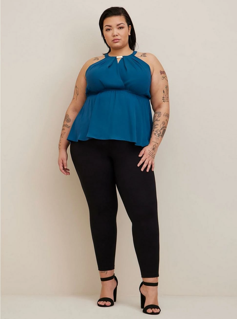 TORRID Georgette Surplice Peplum With Hardware 4 TORRID Georgette Surplice Peplum With Hardware - Image 2