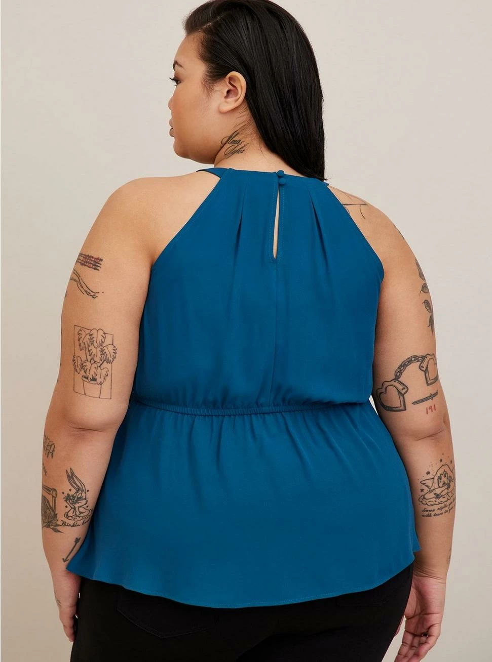 TORRID Georgette Surplice Peplum With Hardware 5 TORRID Georgette Surplice Peplum With Hardware - Image 3