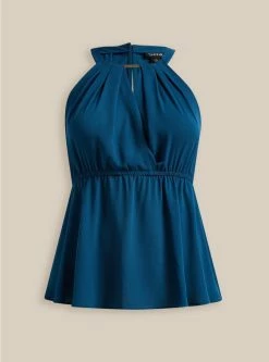 TORRID Georgette Surplice Peplum With Hardware 11 TORRID Georgette Surplice Peplum With Hardware -Cheap Torrid Shop 40050435 06637 flat